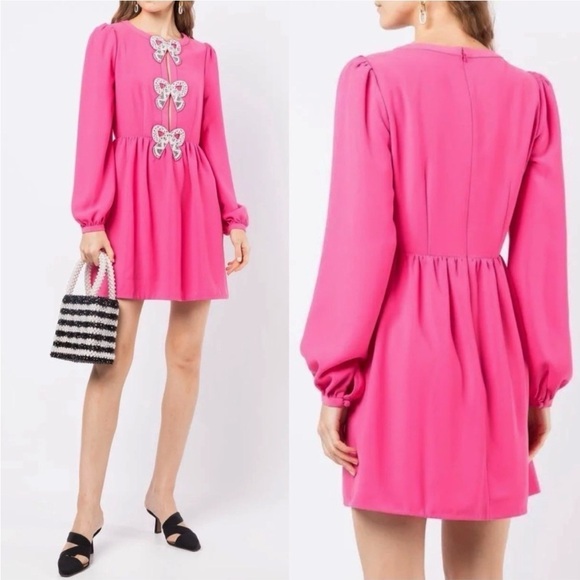 Saloni Camille Bow Embellished Dress - Picture 3 of 8